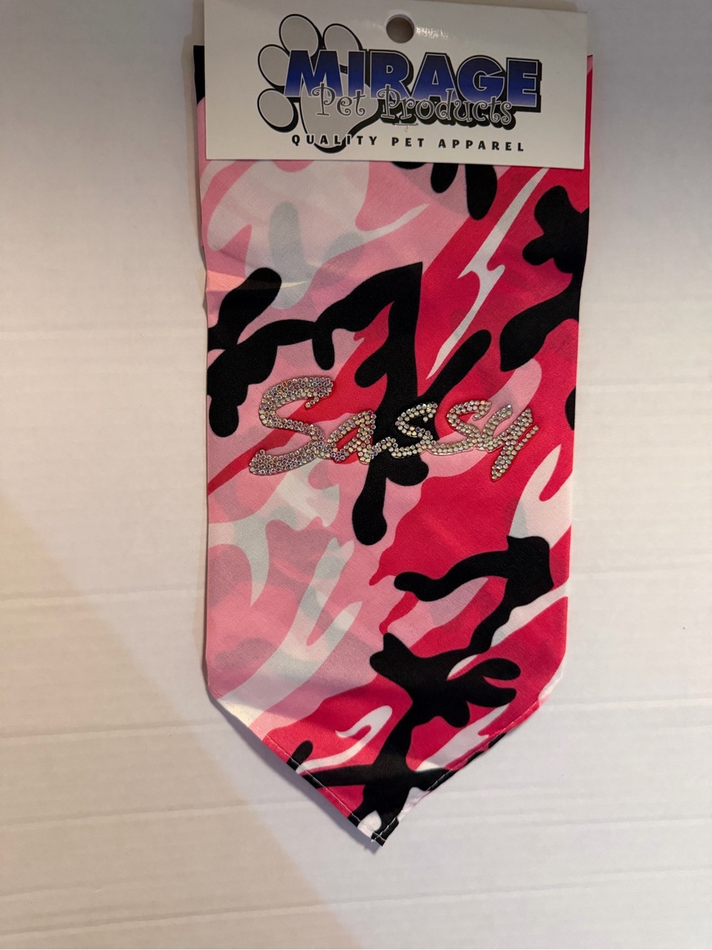 (4) Mirage Pet Products Pink Camo "Sassy" Dog Bandana